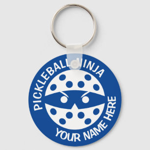 Speciaal Pickleball Ninja 2 blauw Sleutelhanger