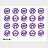 Speciaal Pickleball ninja red Ronde Sticker (Vel)