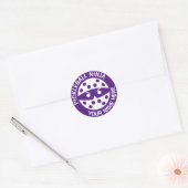 Speciaal Pickleball ninja red Ronde Sticker (Envelop)