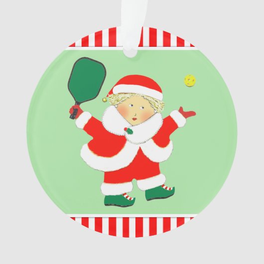 Speciaal Pickleball Ornament (voorkant)