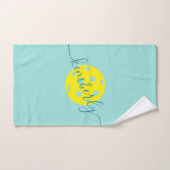 Speciaal Pickleball Script-naam Blauwgroen Handdoek (Handdoek)