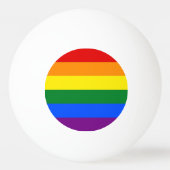 Speciaal pingpongbal met Pride vlag van LGBT (Achterkant)