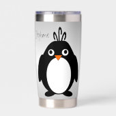 Speciaal pinguïn-ontwerp geïsoleerde drinkbeker (Achterkant)