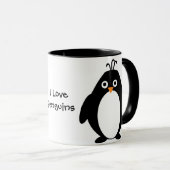 Speciaal pinguïn-ontwerp mok (Voorkant rechts)