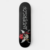 Speciaal piraat schedel persoonlijk skateboard (Voorkant)