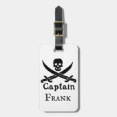Speciaal piraatkapitein bagagelabel (Voorkant verticaal)