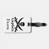 Speciaal piraatkapitein bagagelabel (Achterkant horizontaal)