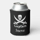 Speciaal piraatkapitein blikjeskoeler (Blikje Achterkant)