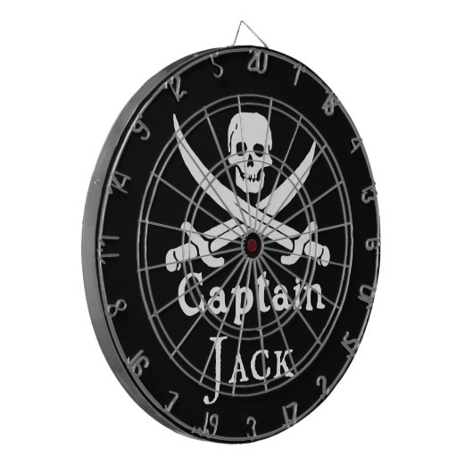 Speciaal piraatkapitein dartbord (Voorkant Links)