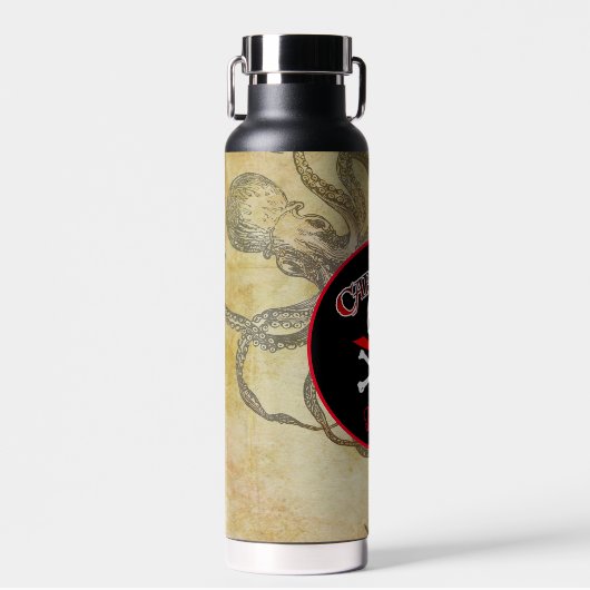 Speciaal piraatkapitein waterfles (Voorkant)