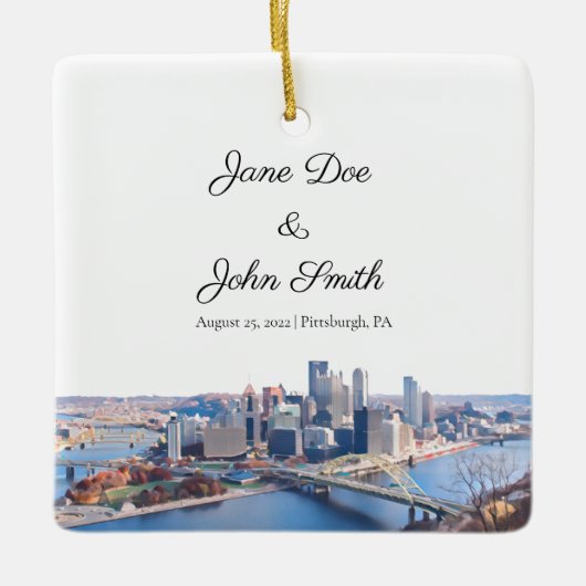 Speciaal Pittsburgh-keramisch Ornament (Voorkant)