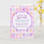 Speciaal pleegmoeder - Moederdag Kaart (Gele Bloem)