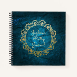 Speciaal poëzie Journal Gold Mandala Notitieboek