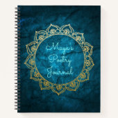 Speciaal poëzie Journal Gold Mandala Notitieboek (Voorkant)