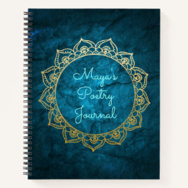 Speciaal poëzie Journal Gold Mandala Notitieboek