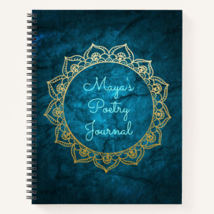 Speciaal poëzie Journal Gold Mandala Notitieboek