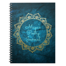 Speciaal poëzie Journal met Gold Mandala Notitieboek