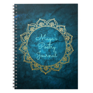 Speciaal poëzie Journal met Gold Mandala Notitieboek