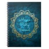 Speciaal poëzie Journal met Gold Mandala Notitieboek (Voorkant)