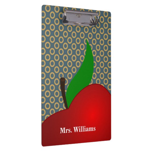 Speciaal poka Dot Red Apple leraar klembord (Rechts)