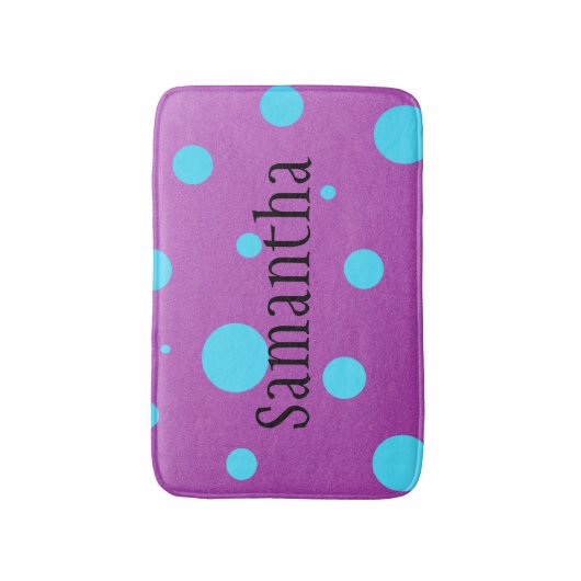 Speciaal Polka Dot Bath Mat voor Tieners (Voorkant Verticaal)