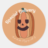 Speciaal pompoen Hartelijk dank voor het label Sti (Voorkant)