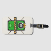 Speciaal Pool Hall NAME 8 Ball Crown Billiards Bagagelabel (Voorkant (horizontaal))