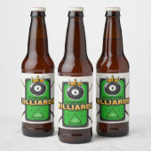 Speciaal Pool Hall NAME 8 Ball Crown Billiards Bier Etiket (Flessen)