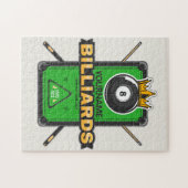 Speciaal Pool Hall NAME 8 Ball Crown Billiards Legpuzzel (Horizontaal)