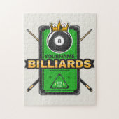 Speciaal Pool Hall NAME 8 Ball Crown Billiards Legpuzzel (Verticaal)