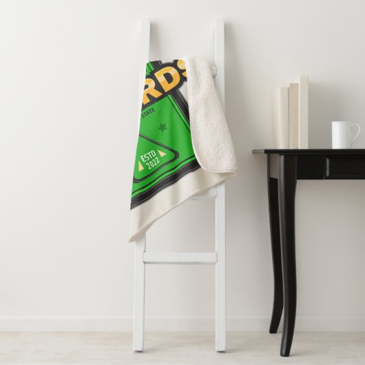 Speciaal Pool Hall NAME 8 Ball Crown Billiards Sherpa Deken (In situ)