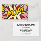 Speciaal Pop Art Comic Book POP! Visitekaartje (Voorkant / Achterkant)