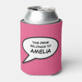 Speciaal Pop Kunstkomisch Boek Speech Bubble Blikjeskoeler (Blikje Voorkant)