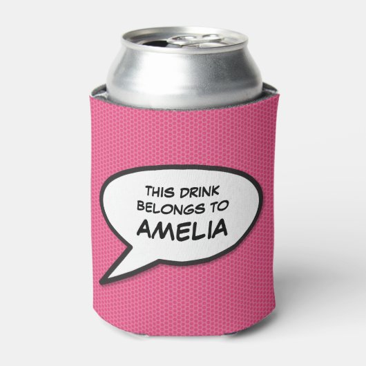 Speciaal Pop Kunstkomisch Boek Speech Bubble Blikjeskoeler (Blikje Voorkant)