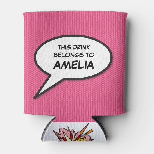 Speciaal Pop Kunstkomisch Boek Speech Bubble Blikjeskoeler (Voorkant)