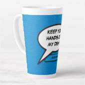 Speciaal Pop Kunstkomisch Boek Speech Bubble Latte Mok (Linkerhoek)