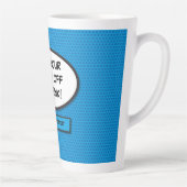 Speciaal Pop Kunstkomisch Boek Speech Bubble Latte Mok (Rechts)