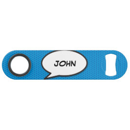 Speciaal Pop Kunstkomisch Boek Speech Bubble Speed Flessenopener