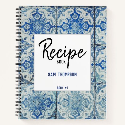 Speciaal  Portugees Patroonrecept Notitieboek (Voorkant)