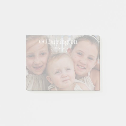 Speciaal Post-it® notes 4x3 Familienaam Foto (Voorkant)