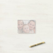 Speciaal Post-it® notes 4x3 Familienaam Foto (Op bureau)