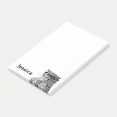 Speciaal Post-it® notes met een schattig uilontwer (Schuin)