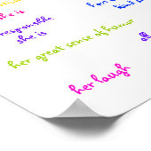 Speciaal Poster "Cute Ladybug" voor meisjes (Hoek)