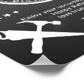 Speciaal Poster man bouwster voor ouderdomspensioe (Hoek)