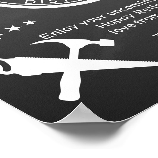 Speciaal Poster man bouwster voor ouderdomspensioe (Hoek)