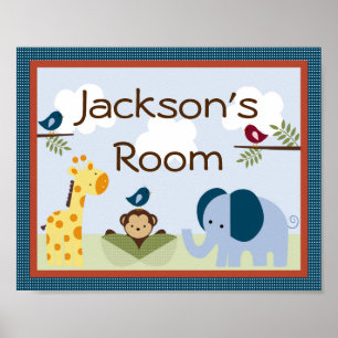 Speciaal Poster "Oerwoud 123 dieren"