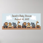 Speciaal Poster van de Safari Animals Train/Banner (Voorkant)