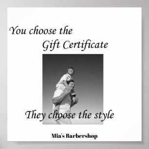 Speciaal Poster van het Schoonheidssalon Cadeaucer