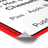 Speciaal Poster van vandaag - restaurantbenodigdhe (Hoek)