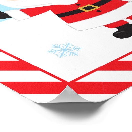 Speciaal Poster voor de lijst van Santa's Nice (Hoek)